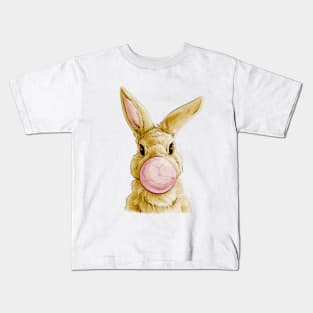 Kaninchen mit Kaugummi Kids T-Shirt